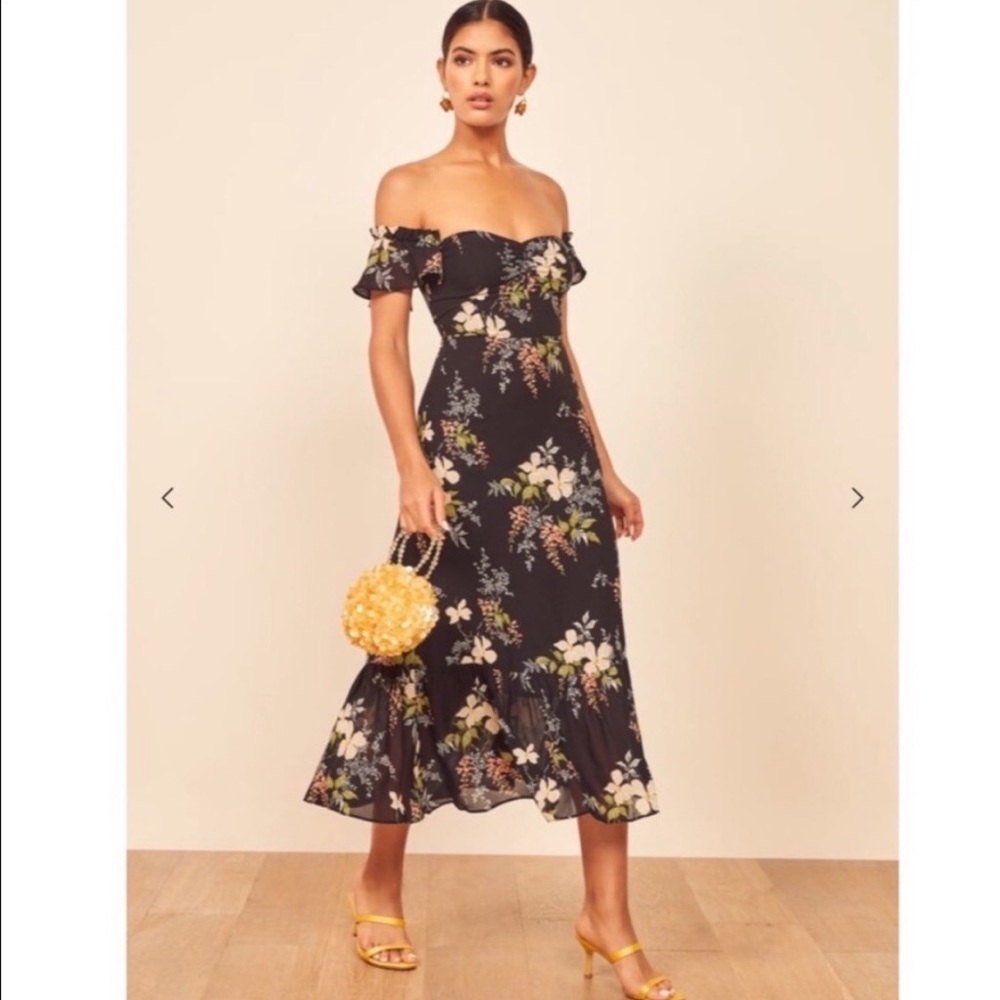 Reformation Butterfly Dress in Isabella